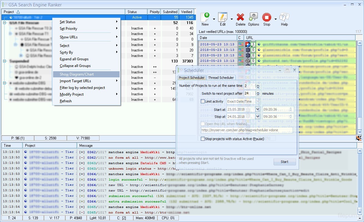 Herunterladen GSA Search Engine Ranker 18.28 für windows - Filepuma.com