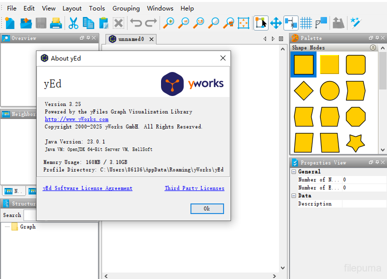 yEd 3.25.1 Screen Pics 4