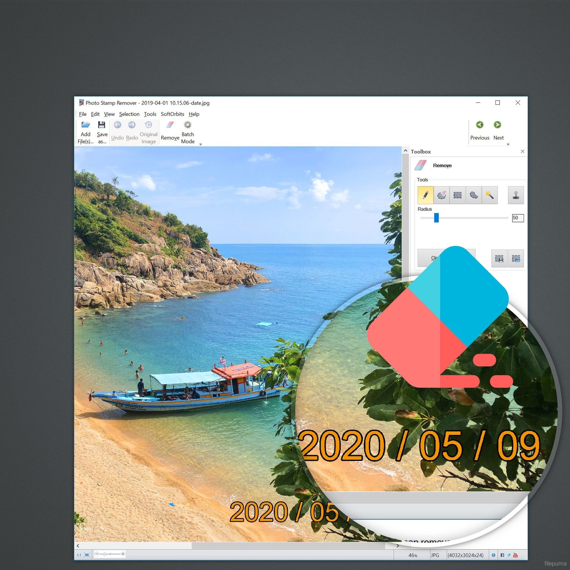 Download Photo Stamp Remover 15.1 for windows Filepuma