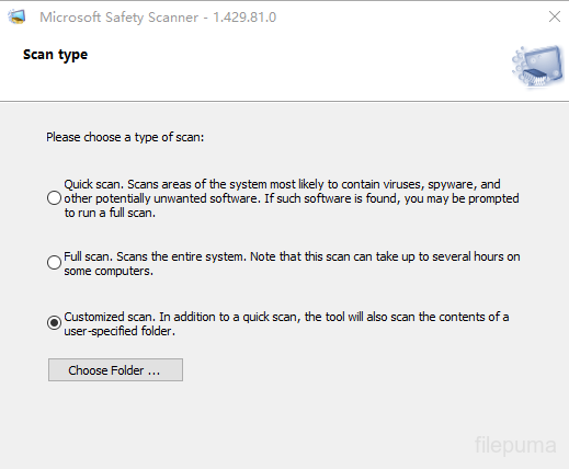 Microsoft Safety Scanner (32bit) 1.429.119.0 Screen Shots 2
