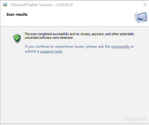 Microsoft Safety Scanner (32bit) 1.429.119.0 Screenshots 3