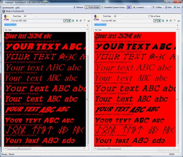 FontViewOK (32bit) 8.58 Frame Grabs 1