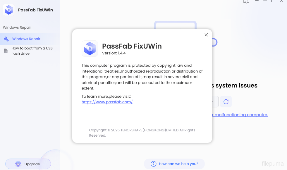 PassFab FixUWin 1.4.4 Screen Views 4