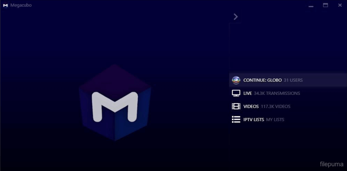 Megacubo (64bit) 17.5.5 Screen Pics 1